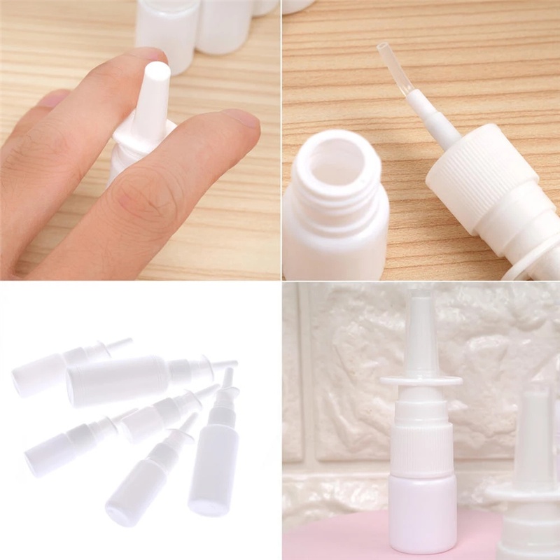 Bình xịt mũi bằng nhựa màu trắng nhỏ gọn tiện dụng