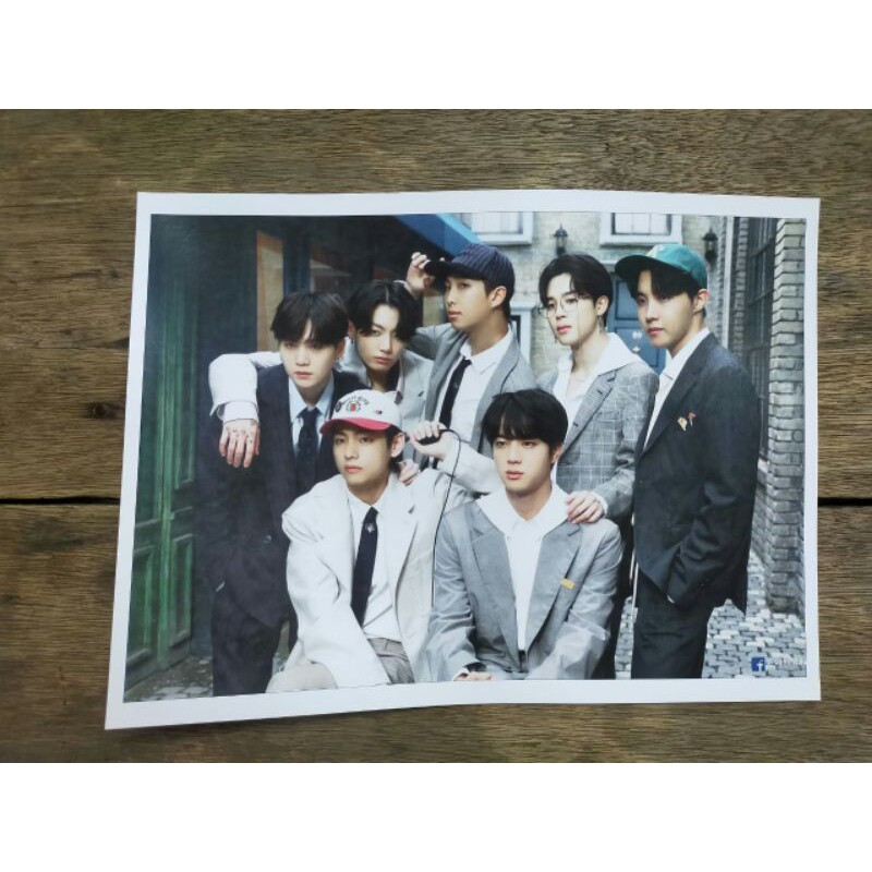 Mua 2 Tặng 1) Poster Nhóm Nhạc Bts A3 A4 15x15cm