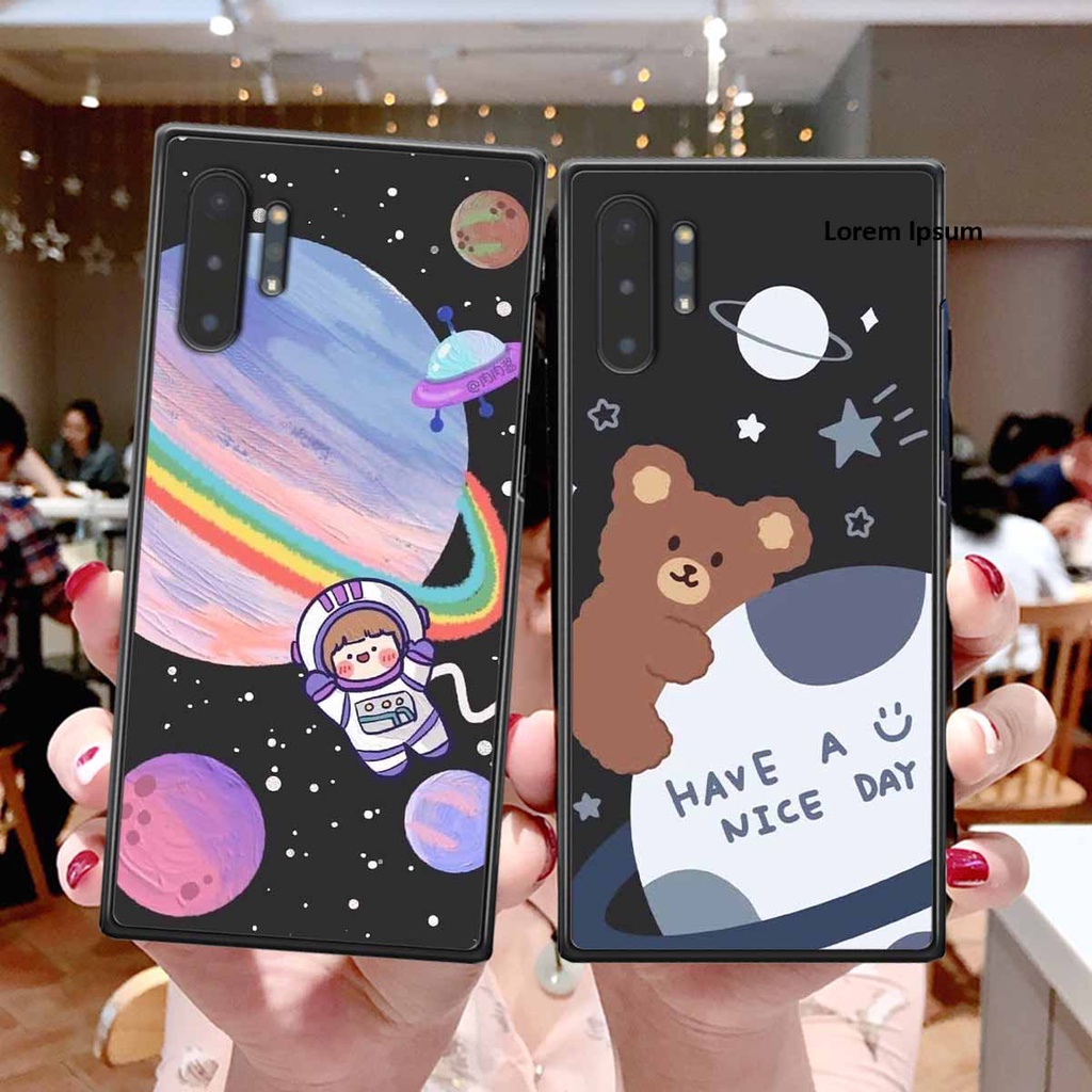 Ốp Samsung Note 10 / Note 10 Plus / Note 10+ in hình vũ trụ, phi hành gia bầu trời cute dễ thương