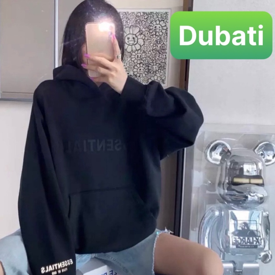 ÁO KHOÁC HOODIE NAM NỮ CHỮ ESSENTIALS PHONG CÁCH HÀN SÀNH ĐIỆU- DUBATI FASHION