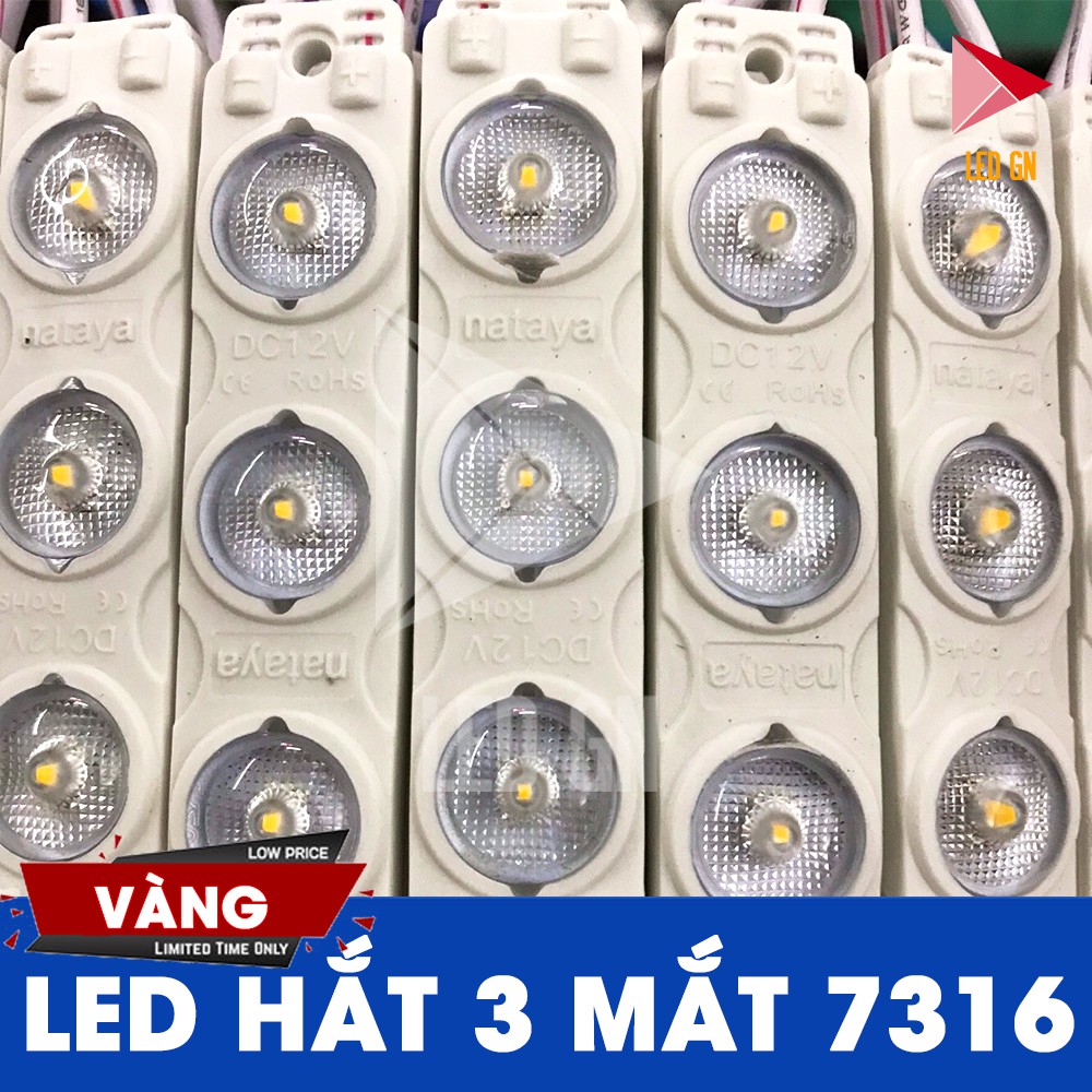 LED Hắt 3 Bóng 7316 - Chống Nước - Công Suất Cao [ VỈ 20 thanh ]