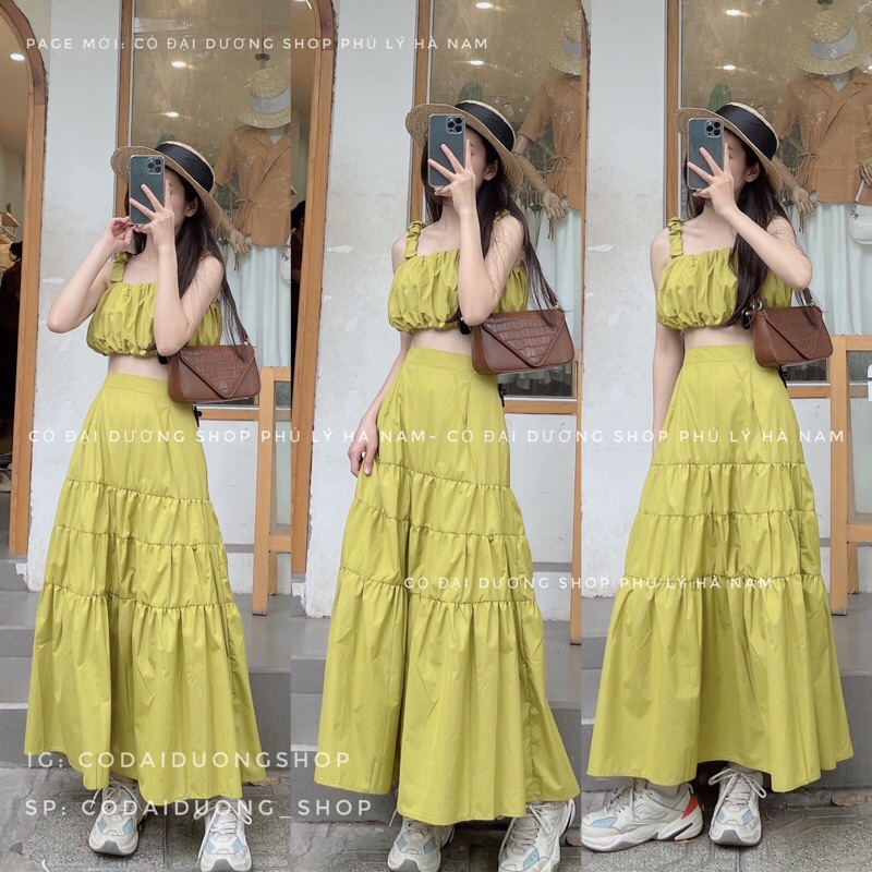 set áo dây kèm cv tầng