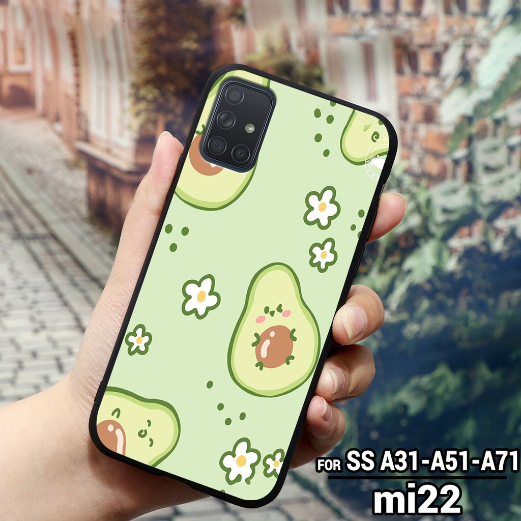 Ốp lưng SAMSUNG GALAXY A31 - A51 - A71 - M51 - A12 in hình trái bơ hoa quả xanh tươi