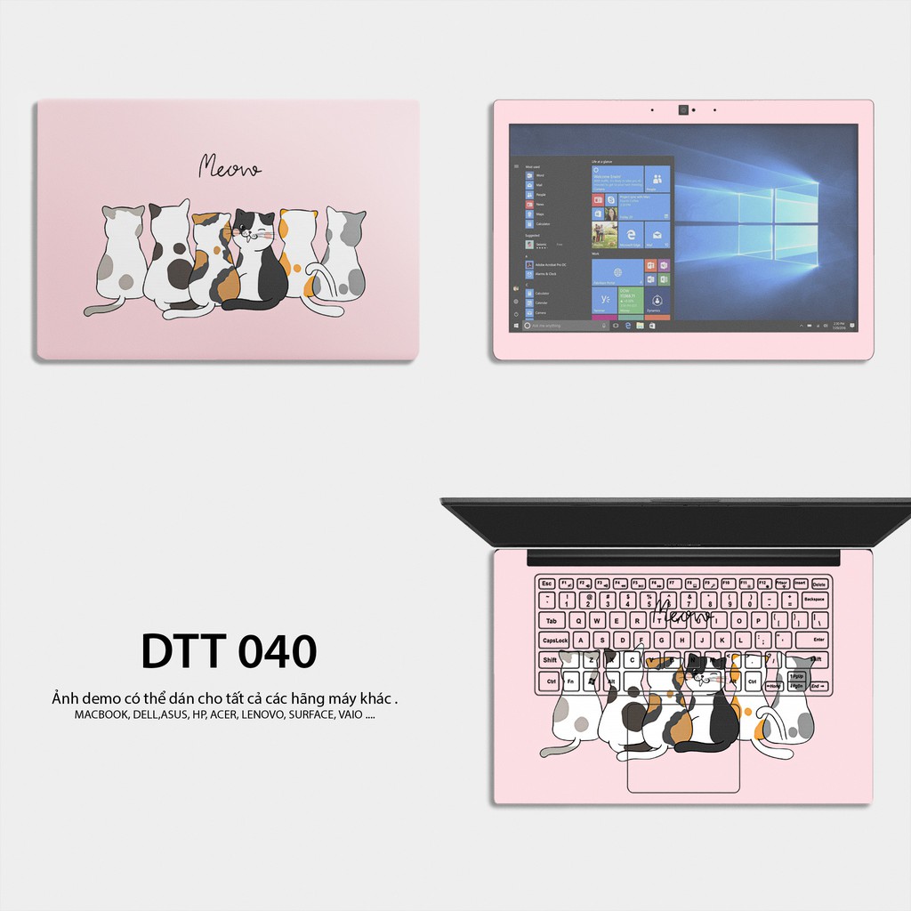 Miếng Dán Skin Laptop / Có mẫu decal dán cho tất cả các hãng máy tính