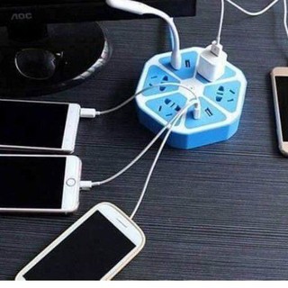 ổ cắm chống giật có cổng sạc điện thoại lục giác, ổ điện usb mẫu mới