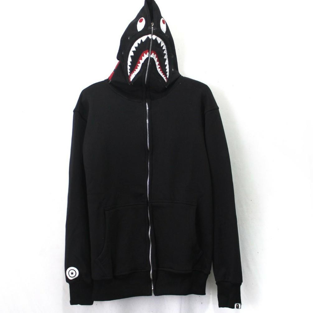 Bape Áo Khoác Hoodie Cotton Phối Khóa Kéo Size L Xl Usa (Art. 3079)