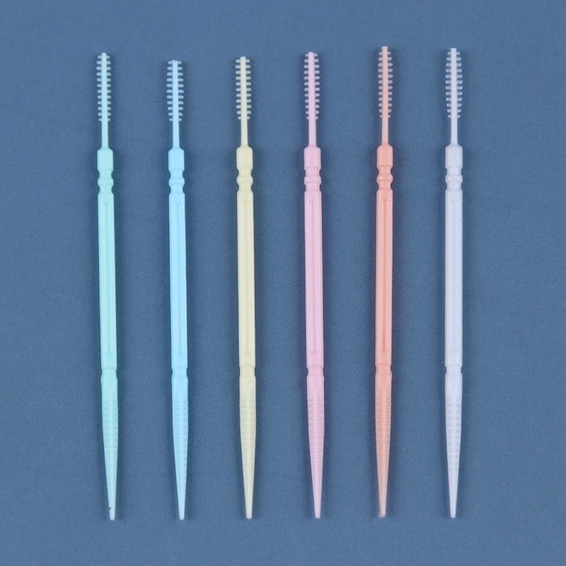 100 PCS Chăm Sóc Răng Miệng Hai đầu Chỉ Nha Khoa Thanh Chải Răng Dụng Cụ Làm Sạch Răng Miệng