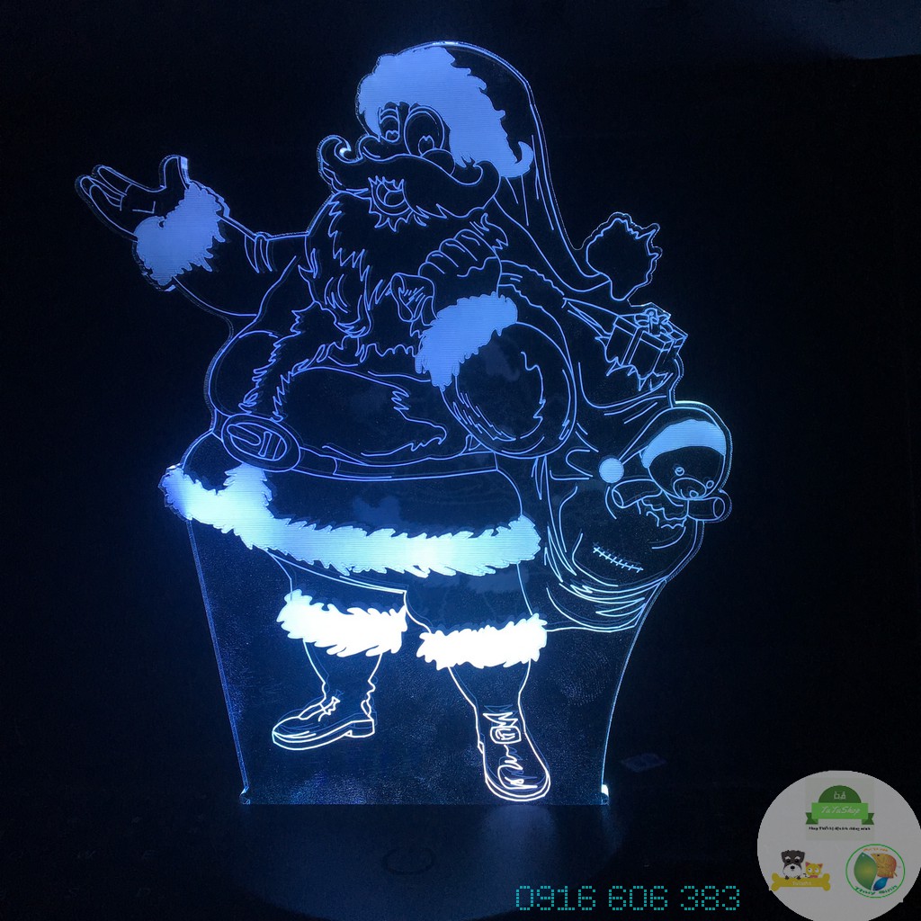 [Sẵn hàng][Hà Nội] Led 3D ông già Noel