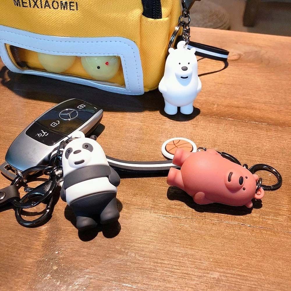 Móc Chìa Khóa Hình Gấu Bông Dễ Thương Nhiều Màu