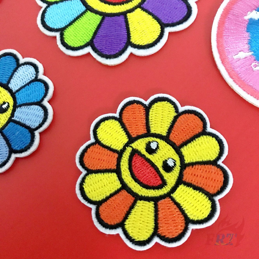 ☸ Fashion Brand - Rainbow &amp; Sunflower Patch ☸ 1Pc Diy Sew on Iron on Badges Patches（Rainbow - Series 05）