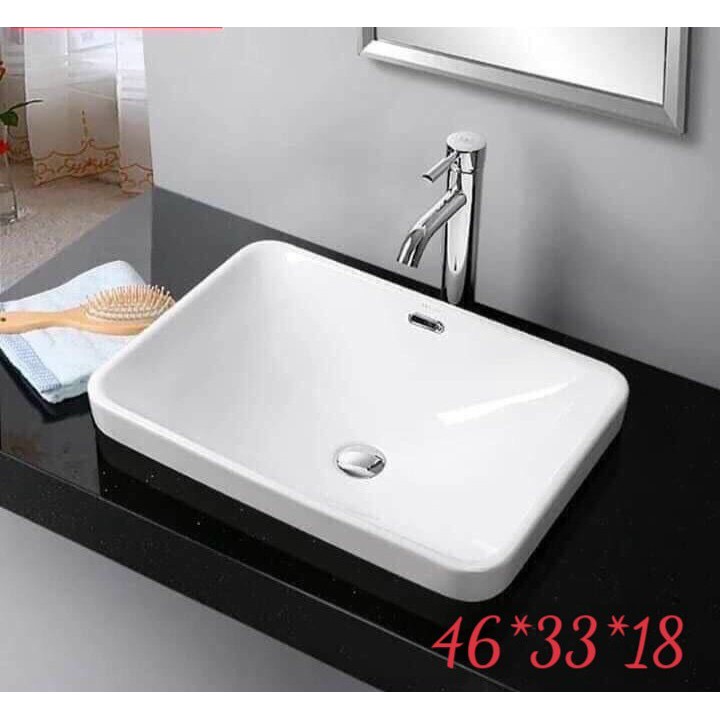 CHẬU RỬA LAVABO ÂM DƯƠNG VÀNH - 106N