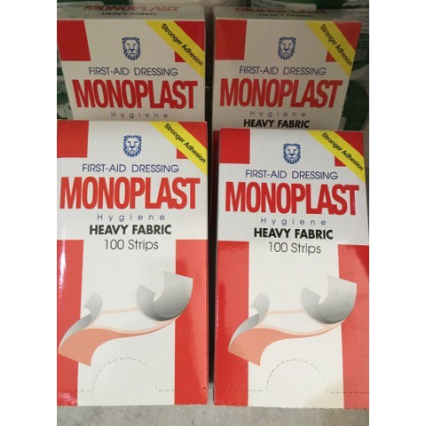 Băng cá nhân MONOPLAST - Hộp 100 miếng