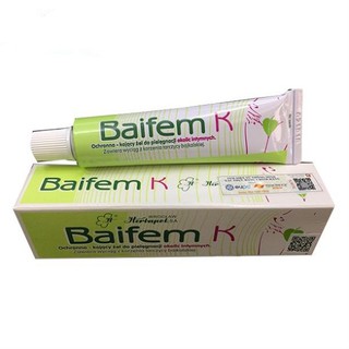 BAIFEM K - Gel Hoàng Cầm Làm Dịu Nhẹ Da 15g