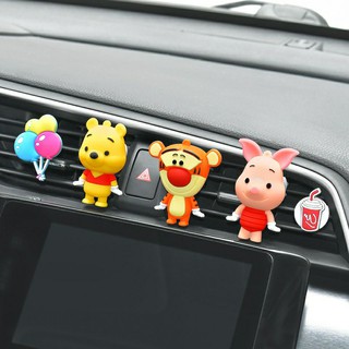 FREESHIP Gấu pooh, mickey, stick, donal sáp thơm gài cửa gió điều hòa ô tô