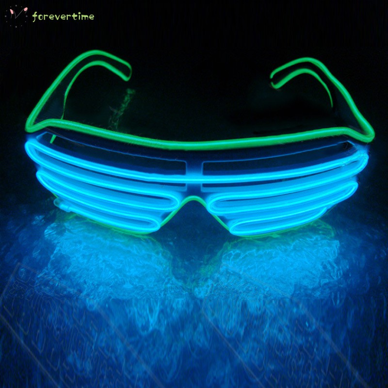 #kính# LED Sunglasses Flashing EL Wire Luminous Light Up Neon Glasses Costumes Party Decorative Lighting Activing Props Gifts