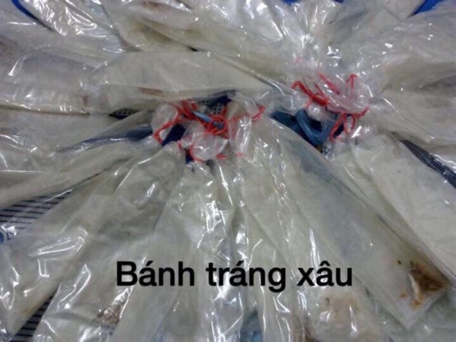 Combo 10 xâu bánh tráng muối hành phi Tây Ninh