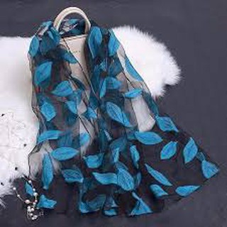 Sỉ 20 Khăn Voan Thêu Lá