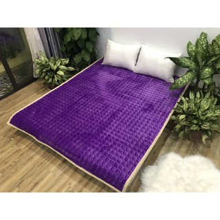 Thảm lông cừu trải giường mẫu trơn 2m*2m2