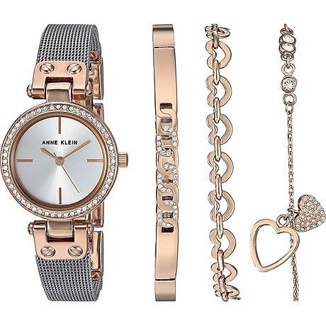 Set 1 đồng hồ Anne Klein - RTST + 3 lắc tay