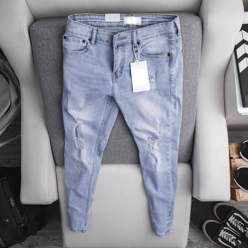 [⚡RẺ VÔ ĐỊCH⚡️] Quần jean nam CAO CẤP VNXK slimfit mẫu rách siêu xịn | BigBuy360 - bigbuy360.vn