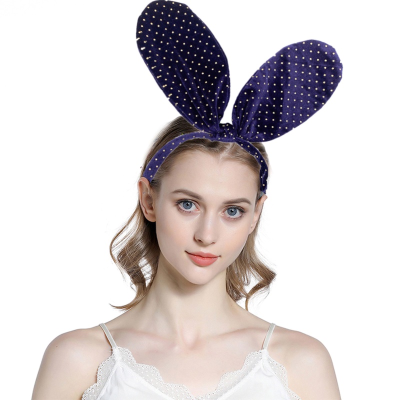 Flgo Băng Đô Tai Thỏ Họa Tiết Chấm Bi Dễ Thương Dành Cho Nữ Sinh Dự Tiệc Trực Tiếp