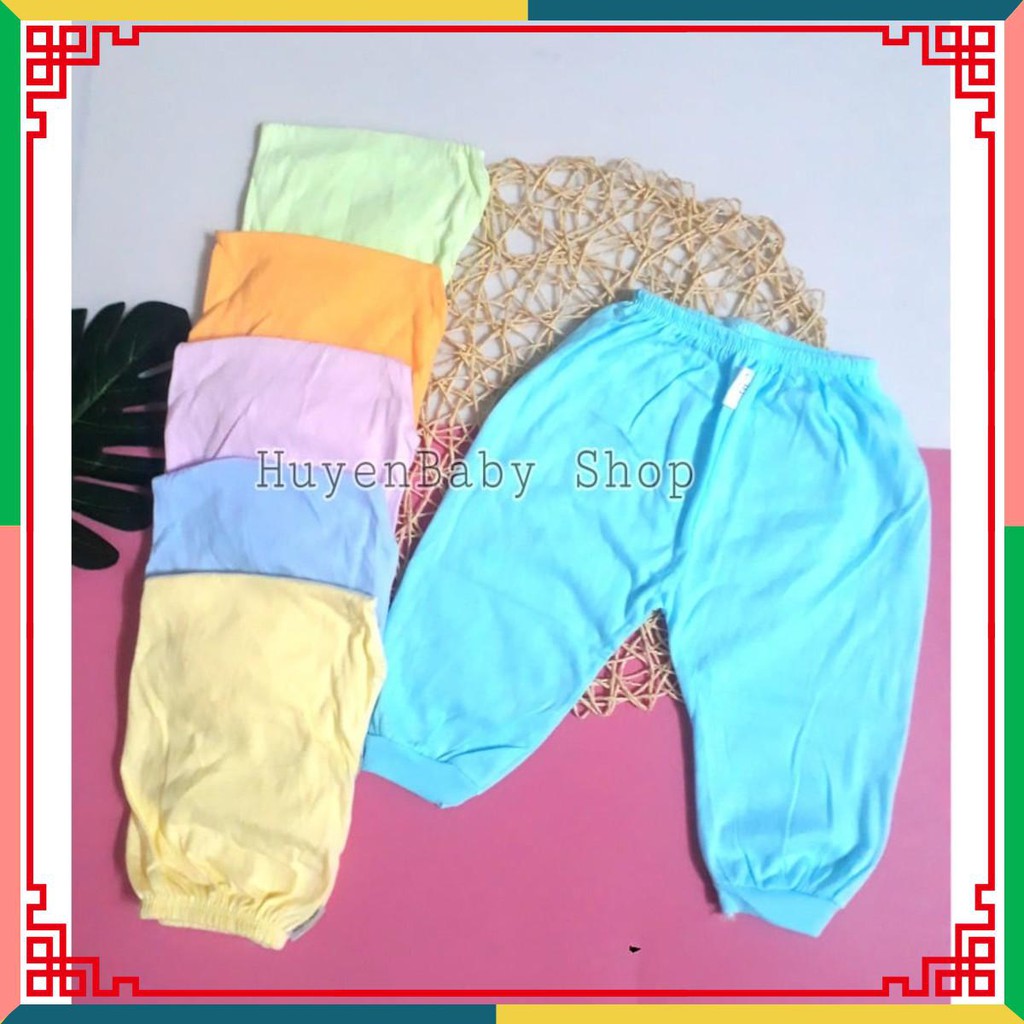 (Sale off) Bộ 5 Quần dài sơ sinh màu ống bo cho bé từ sơ sinh đến 11,5kg loại đẹp