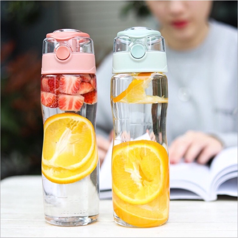Bình nước thể thao nhưa tritan an toàn cho sức khỏe Lock&Lock One Touch Sports Bottle 750ml ABF650