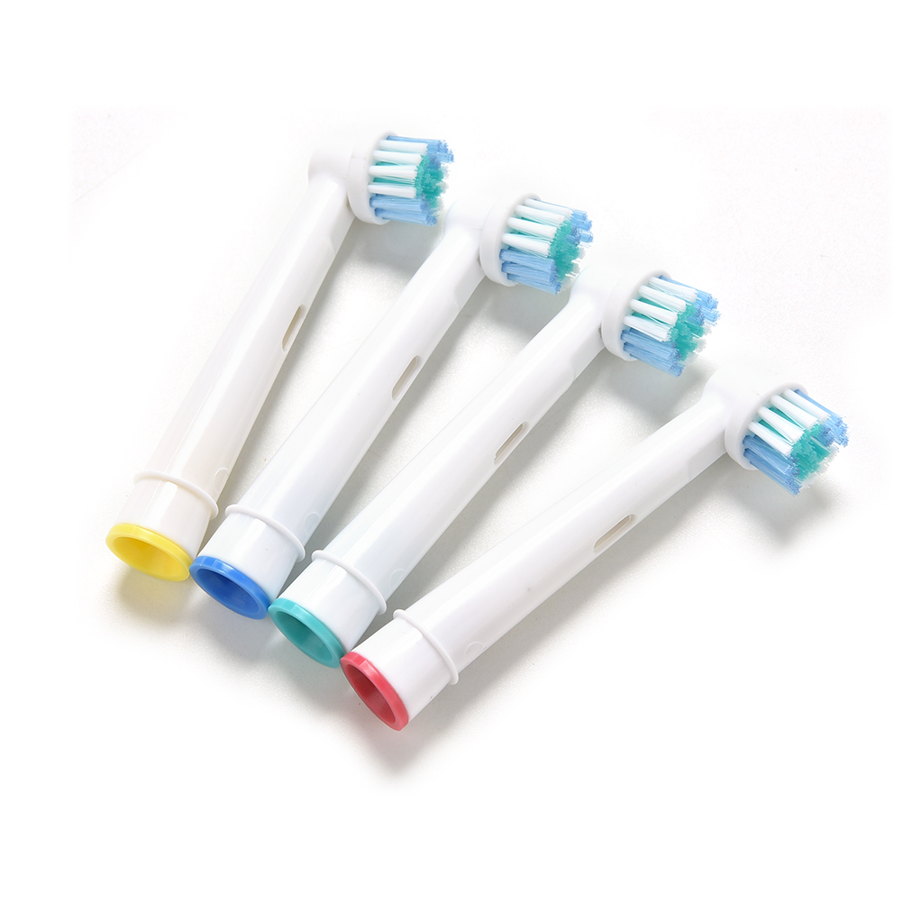 [extremewellknownsuper]New 4pcs EB17-4 Electric Toothbrush Heads Replacement For Braun Oral B White