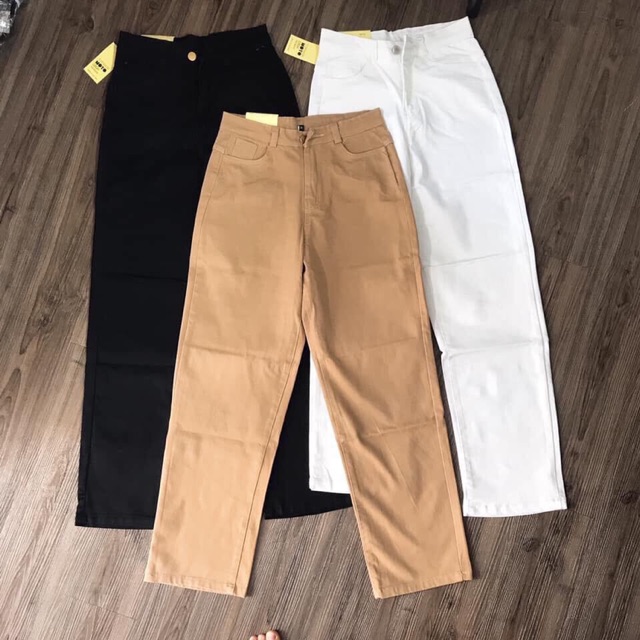 QUẦN KAKI ỐNG RỘNG LƯNG CAO (VIDEO + HÌNH THẬT) | BigBuy360 - bigbuy360.vn