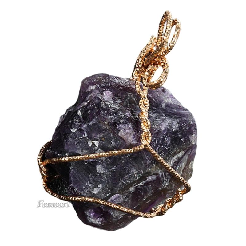 [Fenteer1] Mặt Dây Chuyền Đá Pha Lê Tự Nhiên Cho Nữ