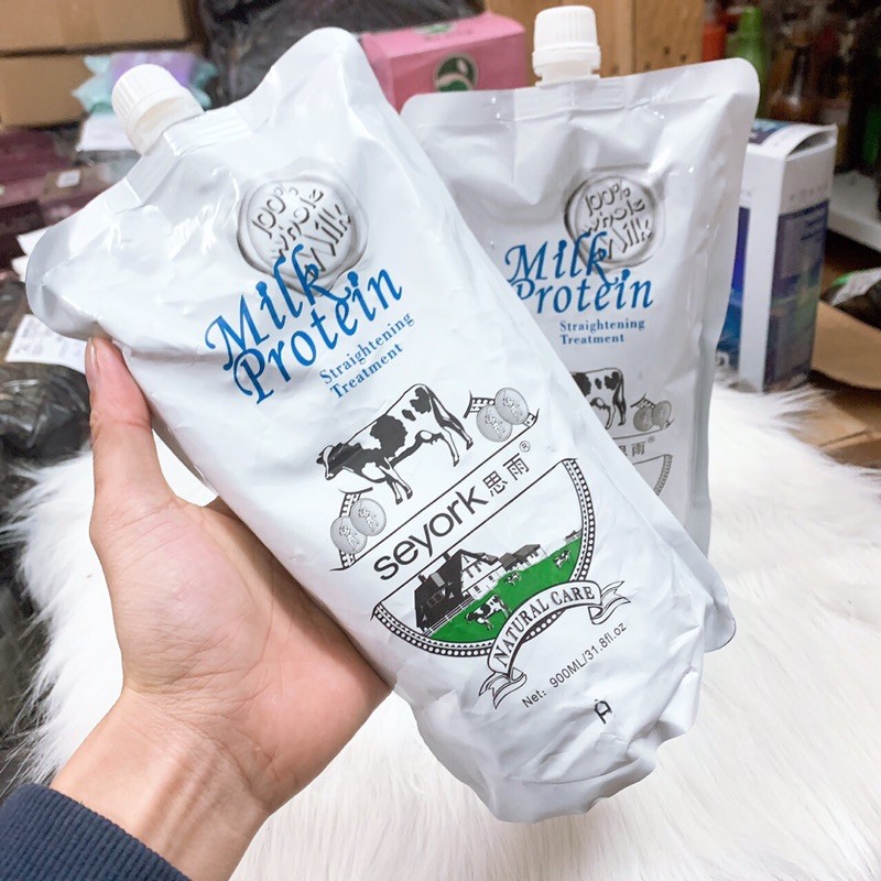 Cặp Duỗi Ép Tóc Phục Hồi Bò Milk Protein Cho Tóc Hư Tổn