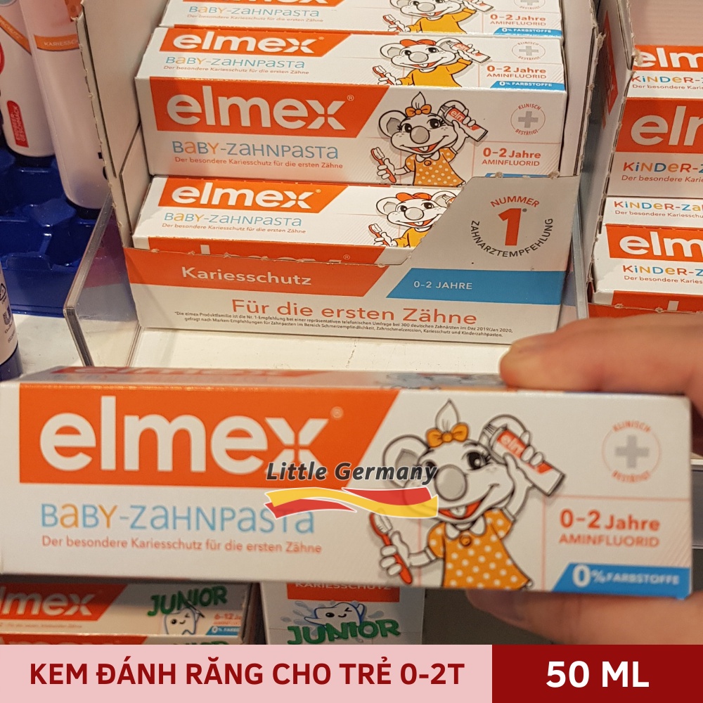 Kem đánh răng trẻ em nuốt được  - Kem đánh răng cho bé tập đánh răng - Hàng Đức nội địa
