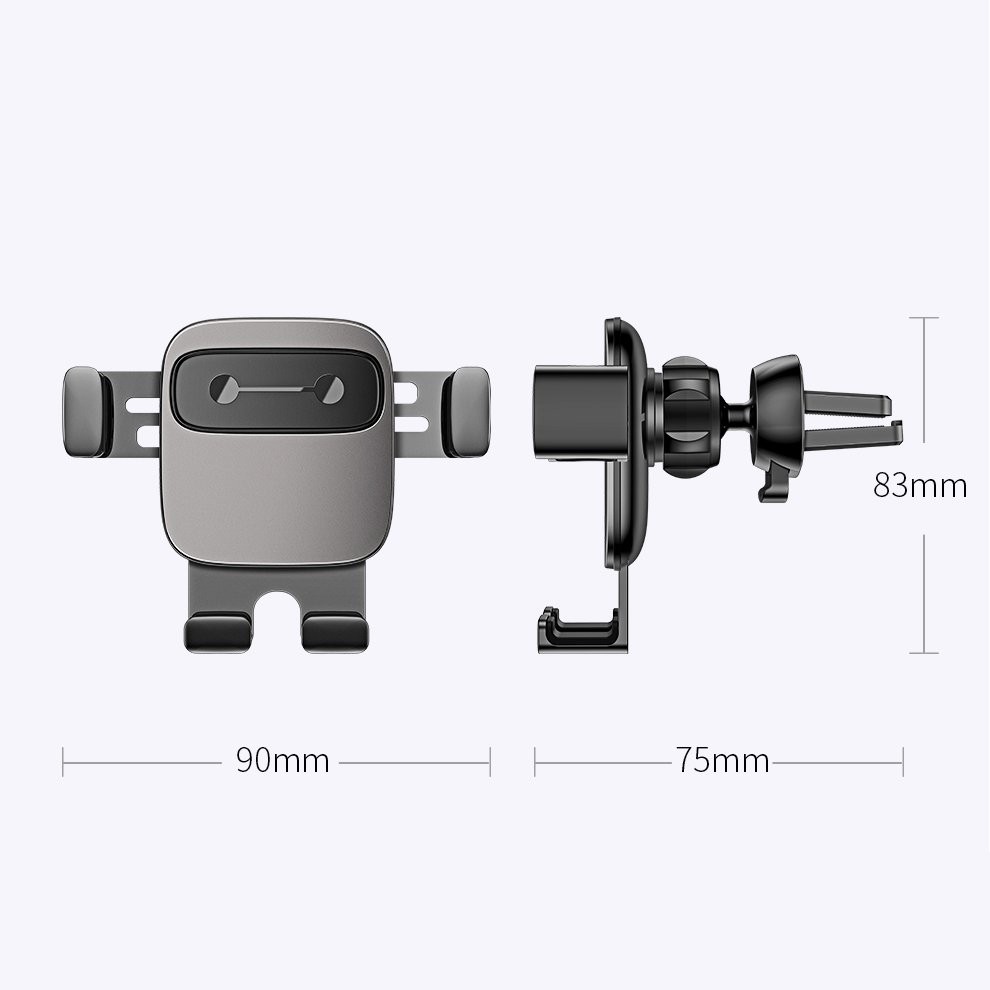 🌟CHÍNH HÃNG🌟Giá đỡ điện thoại trên xe hơi kẹp cửa gió điều hòa ô tô Baseus Cube Gravity Vehicle-mounted Holder SUYL FK01