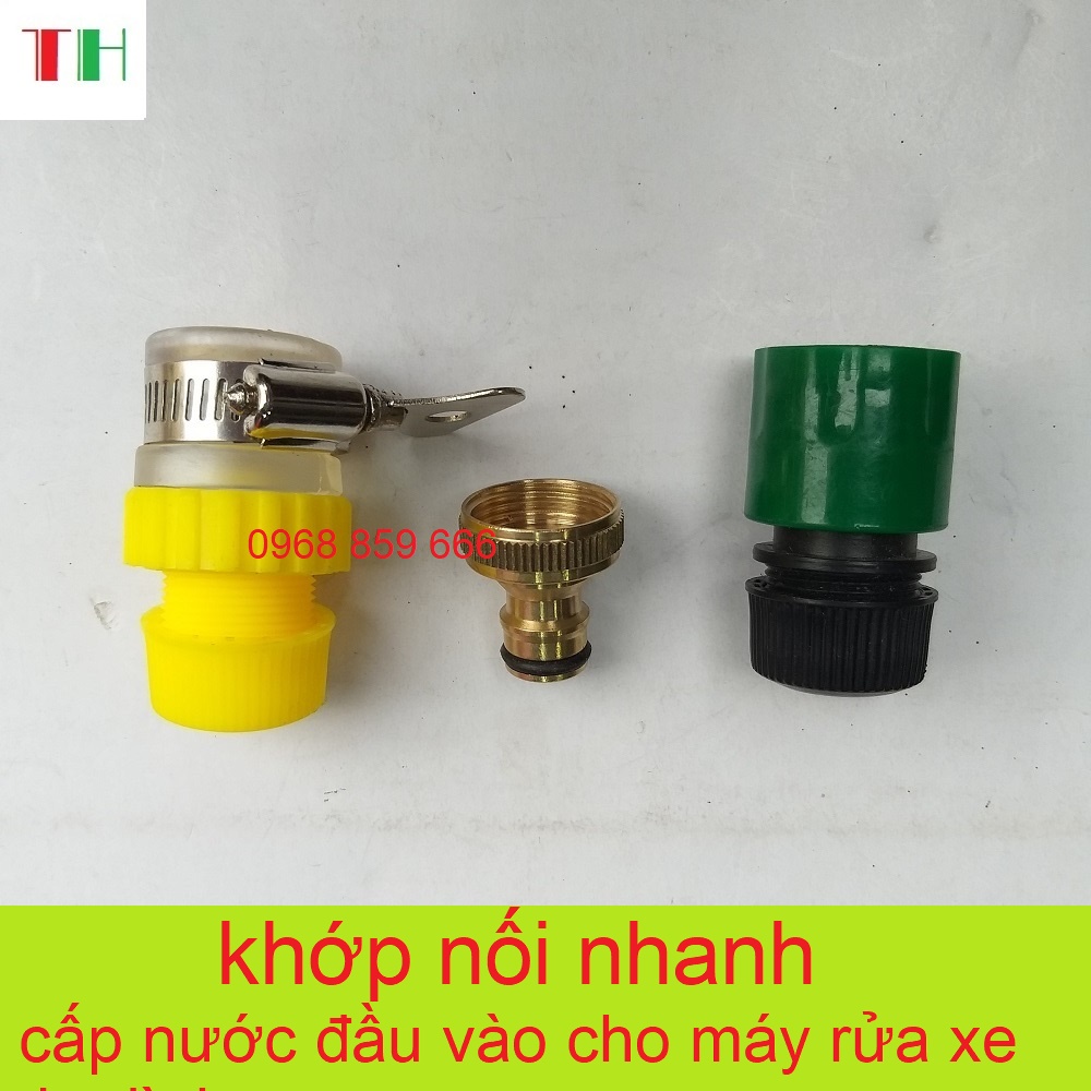 khớp nối nhanh đầu vào - đầu ra máy rửa xe áp lực cao - phụ kiện máy rửa xe