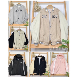 Áo khoác gió dù 2 lớp bomber, jacket clc new.