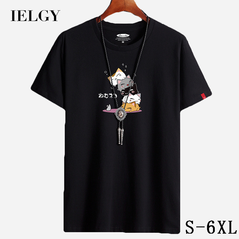 Áo Thun cotton Tay Ngắn Dáng Rộng Thời Trang Mùa Hè Mới Cho Nam Cỡ S-6XL