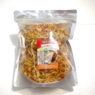 500gr Khô gà Lá chanh cay Lày Hòa: 1 túi zipper 500gr
