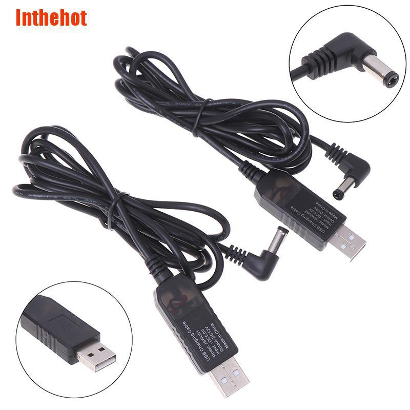 Dây Cáp Sạc Chuyển Đổi Usb Dc 5v Sang Dc 9v 12v 2.1x5.5mm