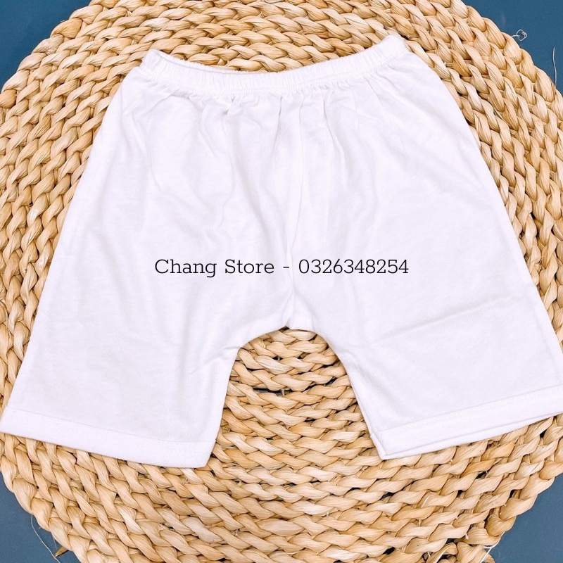 Quần ngắn mặc bỉm màu trắng cho bé sơ sinh từ 3 - 8kg