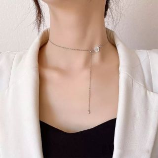[CÓ SẴN] Dây chuyền hoa cúc khảm trai