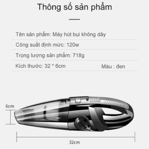 Máy hút bụi cầm tay không dây Rundong R - 6053 mới 100% ( BẢO HÀNH 6 THÁNG )