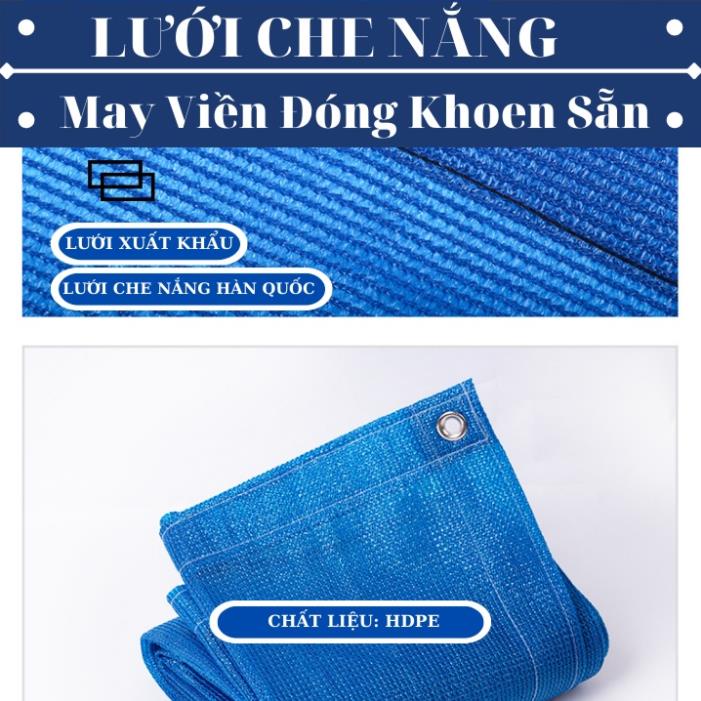 Lưới Che Nắng Đa Năng - May Viền Đóng Khoen Sẵn - Giá Bán Trên 1 Mét Vuông