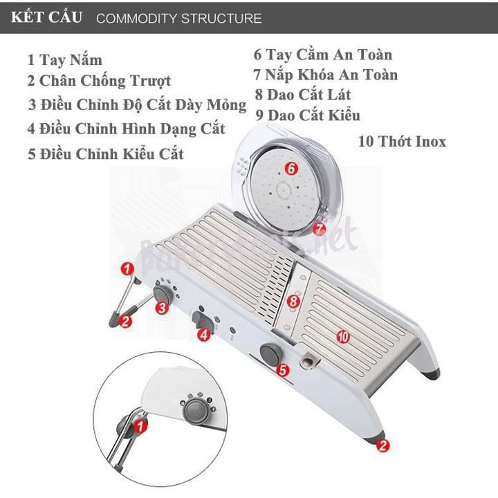 Dụng Cụ Bào Sợi Bào Lát Rau Củ Đa Năng