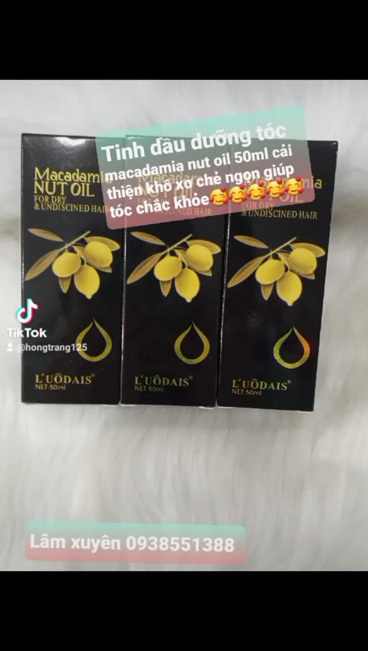 Tinh dầu bóng serum Macadamia NUT OIL olive L'UÔDAIS💥Tận Gốc💥giữ màu phục hồi tóc khô xơ hư tổn tạo nếp suôn mềm dễ chải | BigBuy360 - bigbuy360.vn