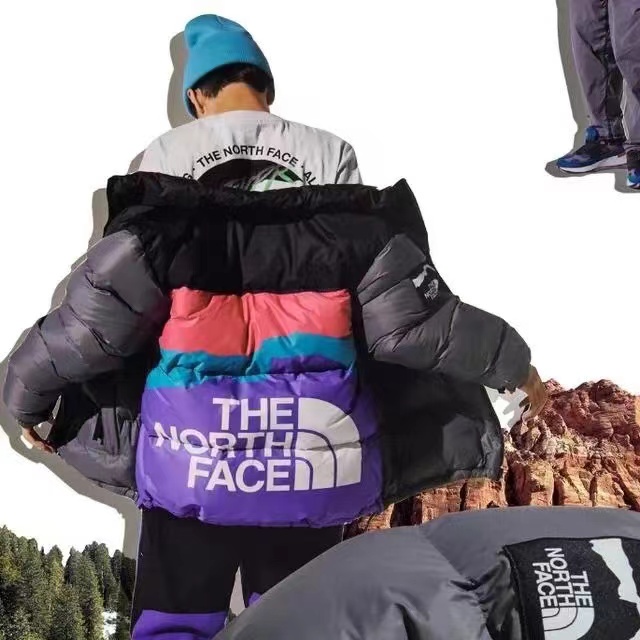 Áo Khoác The North Face Màu Neon Thời Trang Mùa Đông Cá Tính Cho Nam Và Nữ
