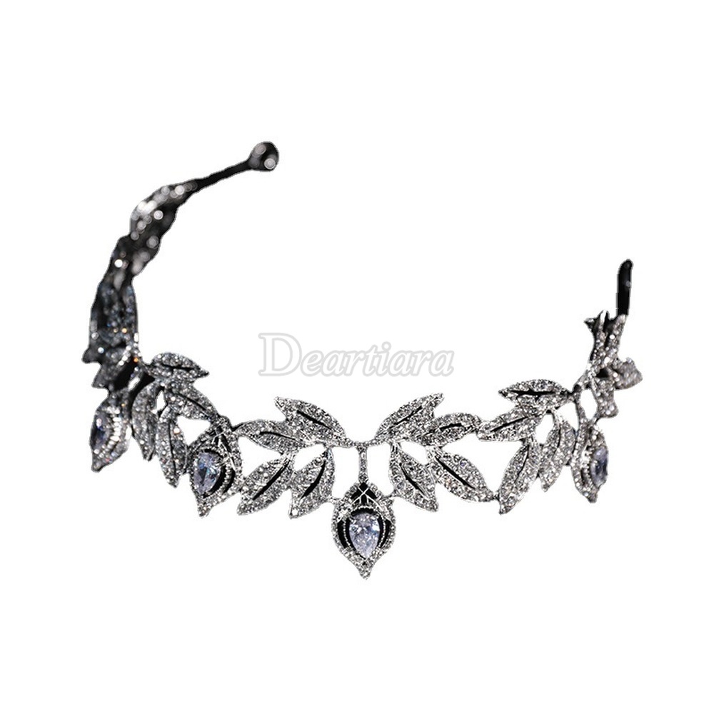 Vương miện hợp kim đính đá thời trang cho cô dâu