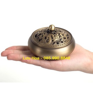 Trầm hương [HÀNG CAO CẤP], lư đốt trầm chất liệu đồng nguyên khối - Đẹp, độc, lạ đáp ứng mọi nhu cầu chơi trầm