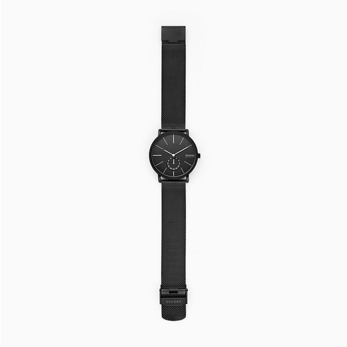 Đồng hồ nam hiệu SKAGEN dây thép đen size mặt 40mm