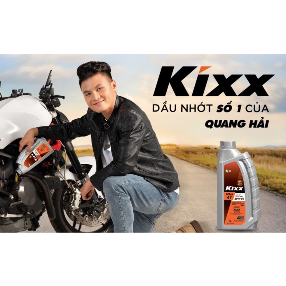 nhớt Kixx Ultra 4T 10W40 fully Synthetic chai 1L, nhớt kixx 10W40 tổng hợp chai nhiều sự lựa chọn