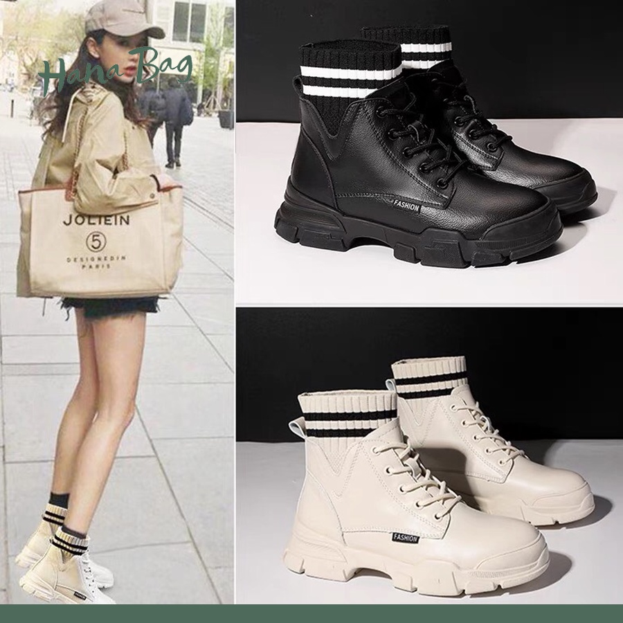 Giày bốt nữ cao cổ Loại 1, giày boot nữ thời trang phong cách Hàn Quốc | BigBuy360 - bigbuy360.vn